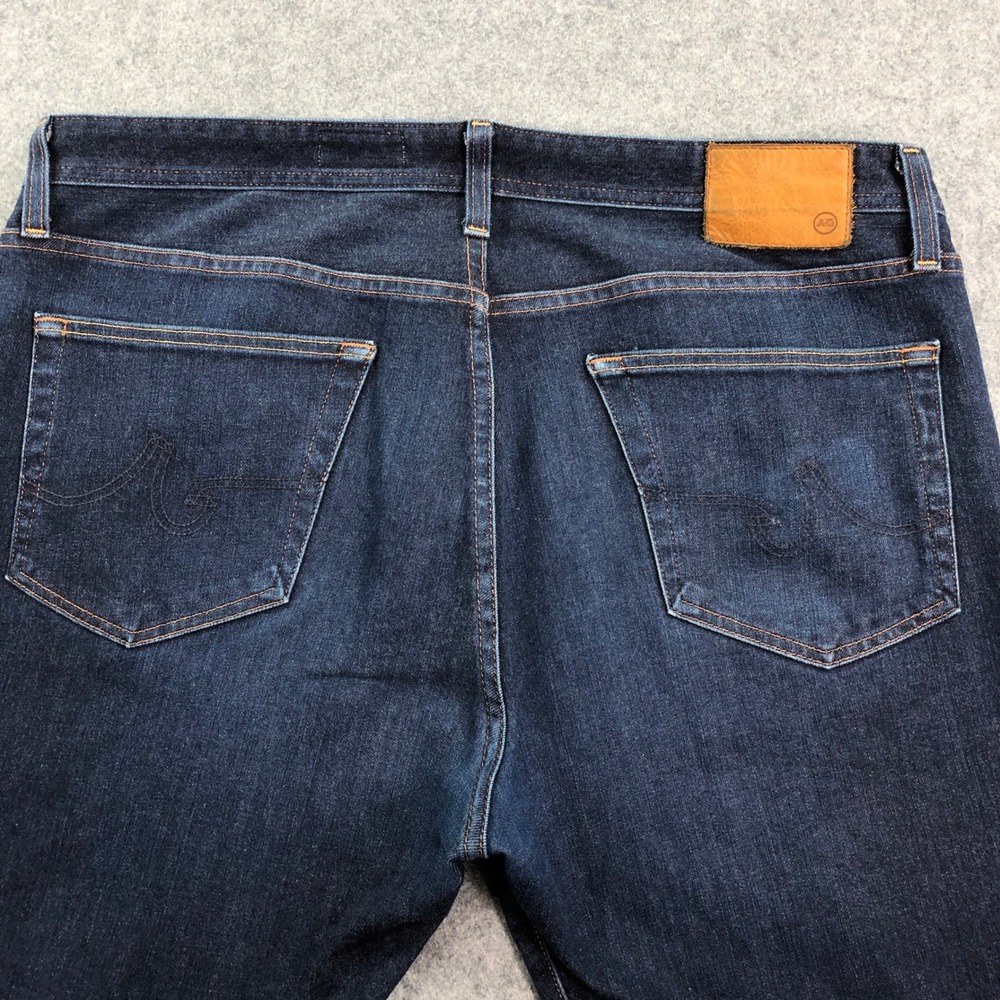 AG GRADUATE Mens Jeans 38x32 (fits 40x29) Tailored Leg Blue Dark Wash Stretch - Picture 6 of 16